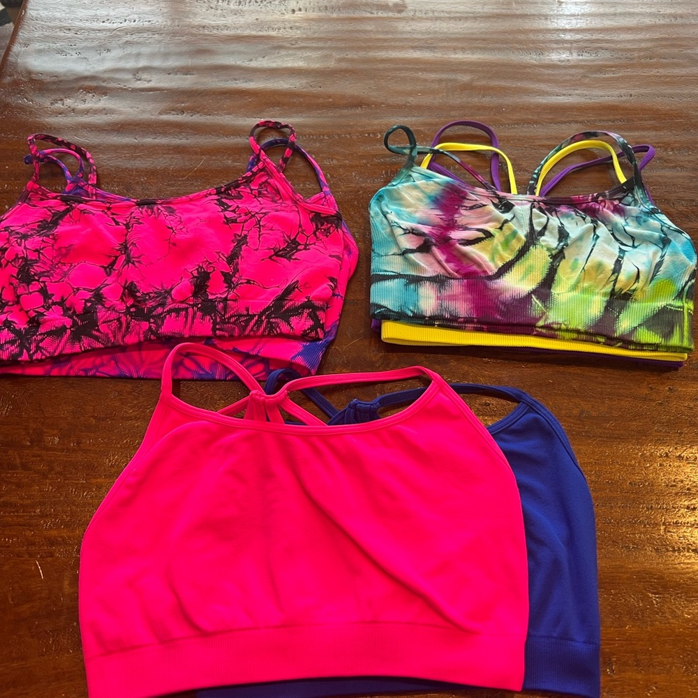 Like NEW!  7 item Malibu Sugar lot bralettes - ONE SIZE (7-14)